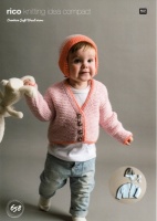 Knitting Pattern - Rico 658 - Creative Soft Wool Aran - Toddlers Cardigan & Hats
